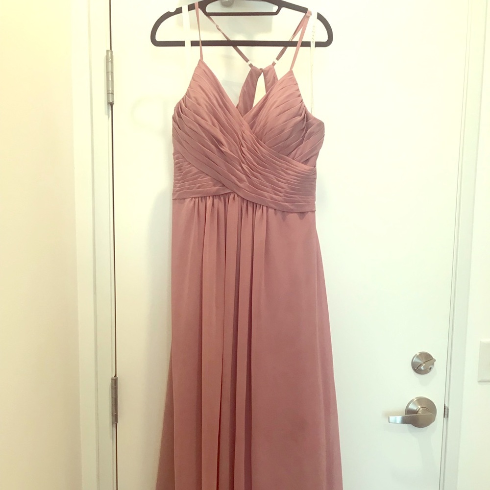 Azazie Haleigh vintage mauve bridesmaids dress